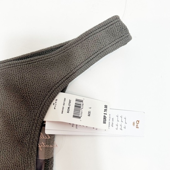 PILYQ BARCELONE SAND REEF TEENY GREY BIKINI BOTTOM ONLY LARGE BRAND NEW - Picture 6 of 8